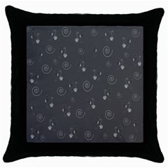 Pattern Throw Pillow Case (black) by Valentinaart