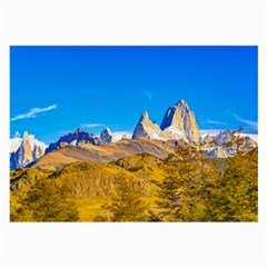 Snowy Andes Mountains, El Chalten, Argentina Large Glasses Cloth by dflcprints