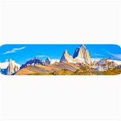 Snowy Andes Mountains, El Chalten, Argentina Large Bar Mats by dflcprints