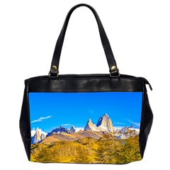 Snowy Andes Mountains, El Chalten, Argentina Office Handbags (2 Sides)  by dflcprints