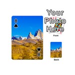 Snowy Andes Mountains, El Chalten, Argentina Playing Cards 54 (Mini)  Front - Spade8