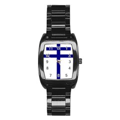 Papal Cross  Stainless Steel Barrel Watch by abbeyz71