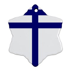 Papal Cross Snowflake Ornament (two Sides) by abbeyz71