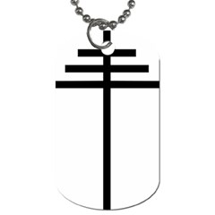 Papal Cross Dog Tag (one Side) by abbeyz71