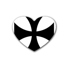 Cross Patty  Heart Coaster (4 pack) 