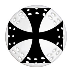 Cross Patty  Ornament (Round Filigree)