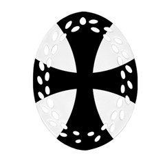 Cross Patty  Ornament (Oval Filigree)