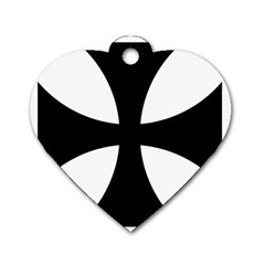 Cross Patty Dog Tag Heart (two Sides) by abbeyz71