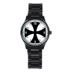 Cross Patty Stainless Steel Round Watch by abbeyz71