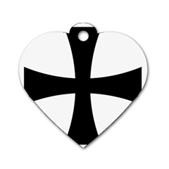 Cross Patty Dog Tag Heart (two Sides) by abbeyz71