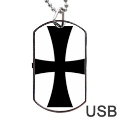 Cross Patty Dog Tag Usb Flash (two Sides) by abbeyz71