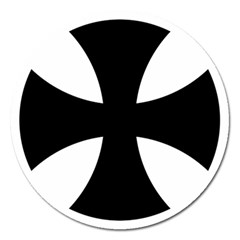 Cross Patty  Magnet 5  (round) by abbeyz71