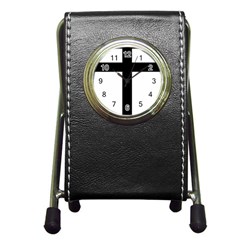 Patriarchal Cross Pen Holder Desk Clocks by abbeyz71