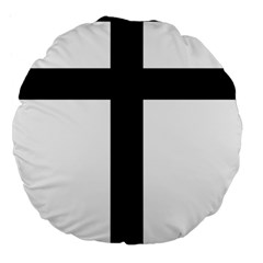 Patriarchal Cross Large 18  Premium Flano Round Cushions by abbeyz71