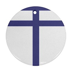 Patriarchal Cross Ornament (round) by abbeyz71