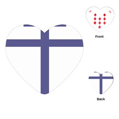 Patriarchal Cross Playing Cards (heart)  by abbeyz71