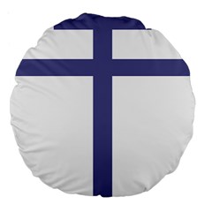 Patriarchal Cross Large 18  Premium Flano Round Cushions by abbeyz71