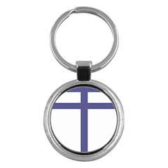 Patriarchal Cross Key Chains (round)  by abbeyz71