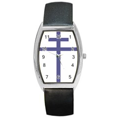 Patriarchal Cross Barrel Style Metal Watch by abbeyz71