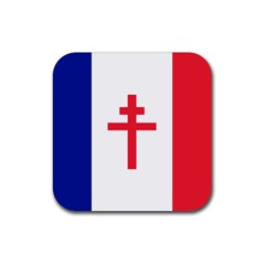 Flag Of Free France (1940-1944) Rubber Coaster (square)  by abbeyz71