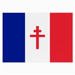 Flag of Free France (1940-1944) Large Glasses Cloth (2-Side) Front