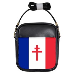 Flag Of Free France (1940-1944) Girls Sling Bags by abbeyz71