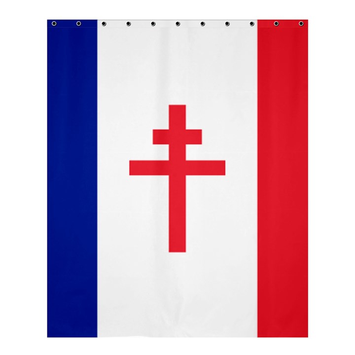 Flag of Free France (1940-1944) Shower Curtain 60  x 72  (Medium) 