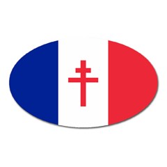 Flag Of Free France (1940-1944) Oval Magnet by abbeyz71