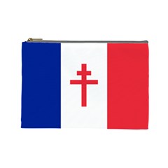 Flag Of Free France (1940-1944) Cosmetic Bag (large)  by abbeyz71