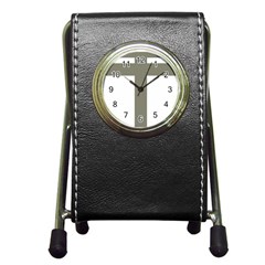 Cross of Loraine Pen Holder Desk Clocks