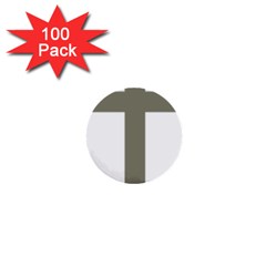 Cross Of Lorraine  1  Mini Buttons (100 Pack)  by abbeyz71