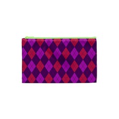 Plaid Pattern Cosmetic Bag (xs) by Valentinaart