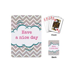 Have A Nice Day Playing Cards (Mini) 