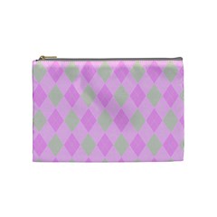 Plaid Pattern Cosmetic Bag (medium)  by Valentinaart