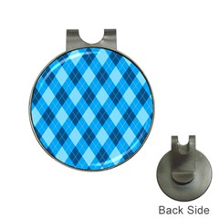 Plaid Pattern Hat Clips With Golf Markers by Valentinaart