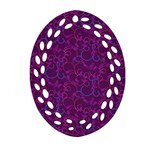 Plaid pattern Ornament (Oval Filigree) Front