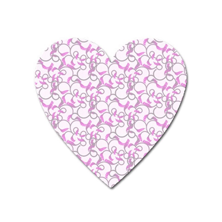 Plaid pattern Heart Magnet