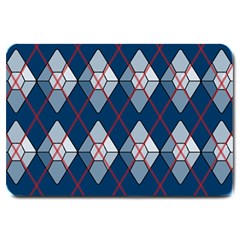 Diamonds And Lasers Argyle  Large Doormat  by emilyzragz