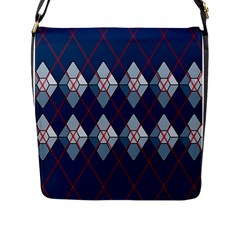 Diamonds And Lasers Argyle  Flap Messenger Bag (l) 