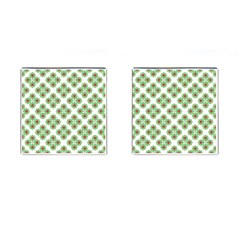 Floral Collage Pattern Cufflinks (square) by dflcprints