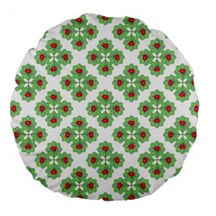 Floral Collage Pattern Large 18  Premium Round Cushions by dflcprints