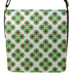 Floral Collage Pattern Flap Messenger Bag (s) by dflcprints