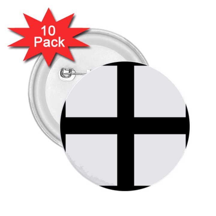 Cross Potent 2.25  Buttons (10 pack) 