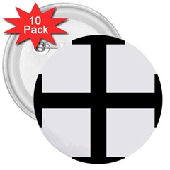 Cross Potent 3  Buttons (10 Pack)  by abbeyz71