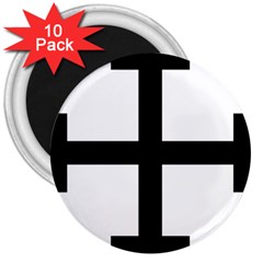 Cross Potent  3  Magnets (10 Pack)  by abbeyz71