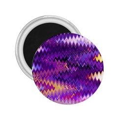 Purple And Yellow Zig Zag 2.25  Magnets