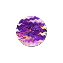 Purple And Yellow Zig Zag Golf Ball Marker (4 pack)