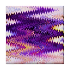 Purple And Yellow Zig Zag Face Towel