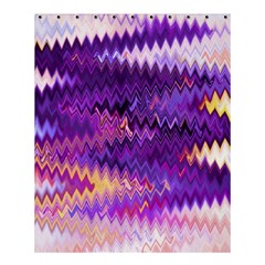 Purple And Yellow Zig Zag Shower Curtain 60  x 72  (Medium) 