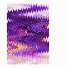 Purple And Yellow Zig Zag Small Garden Flag (Two Sides)